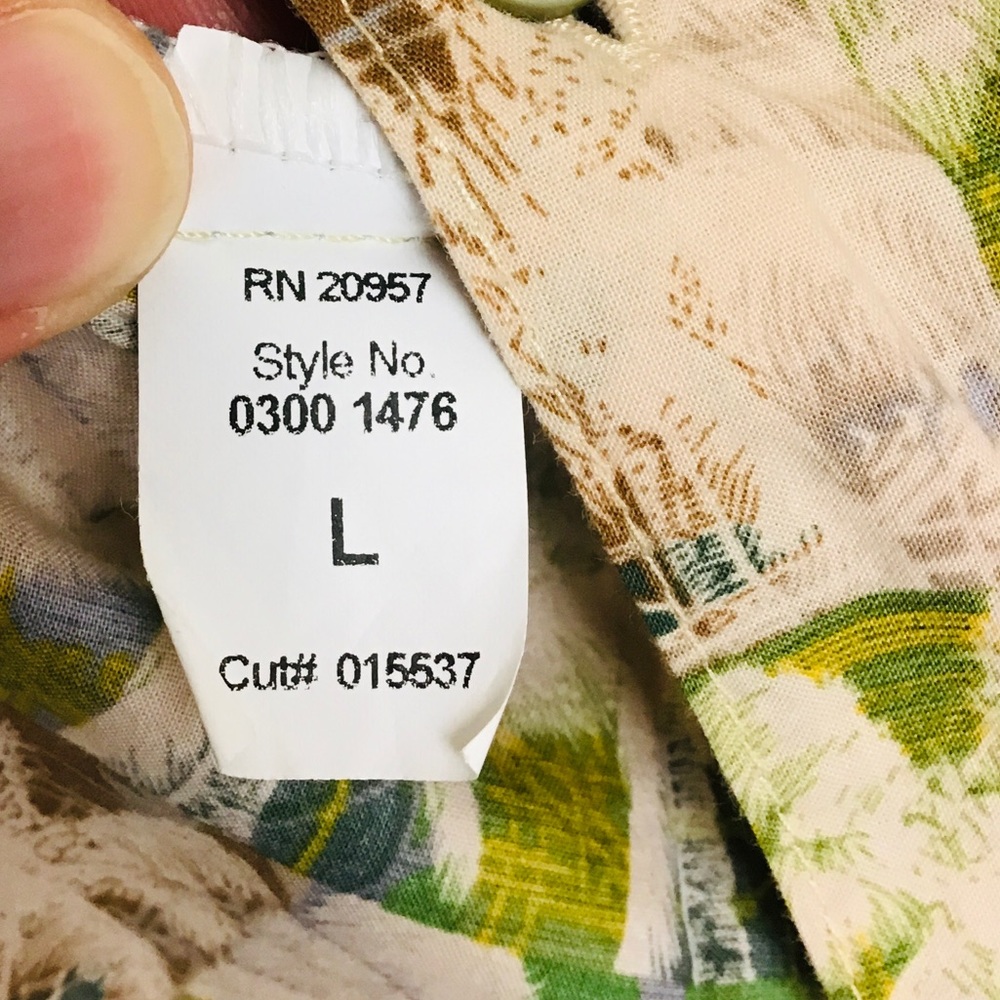 Tori Richard Hawaiian short sleeve button up shirt large - Picture 5 of 10